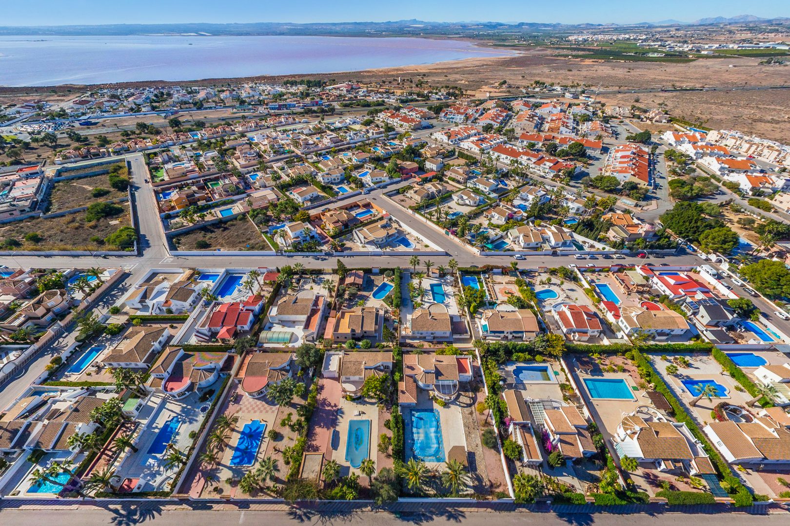 La Siesta urbanization aerial view Torrevieja residential